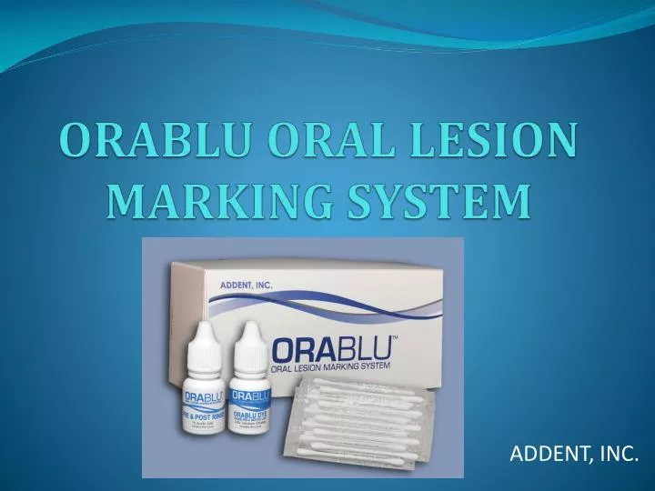orablu oral lesion marking system