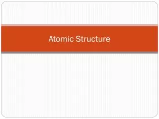 atomic structure