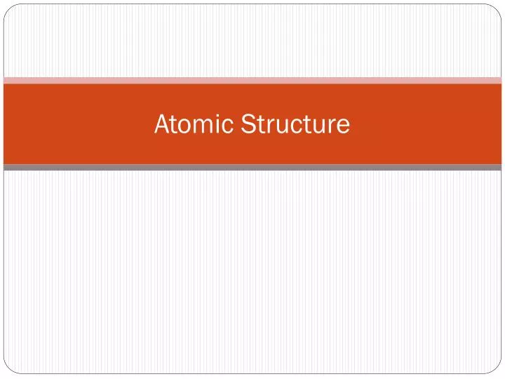 atomic structure