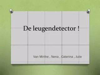 de leugendetector