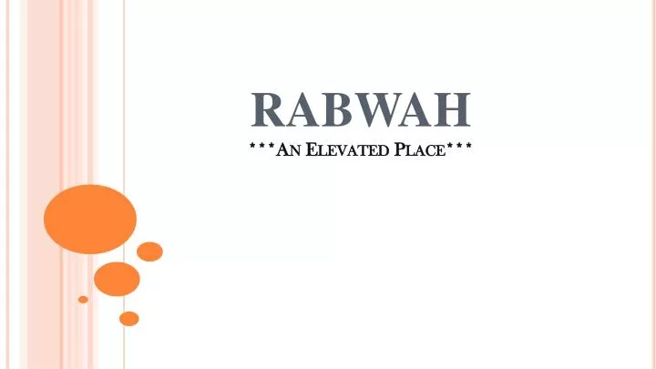 rabwah an elevated place