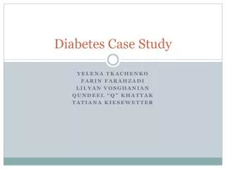 Diabetes Case Study