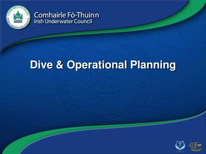 dive operational planning