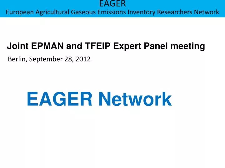 joint epman and tfeip expert panel meeting