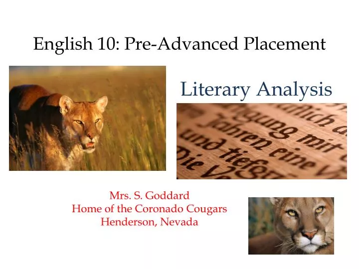 english 10 pre advanced placement