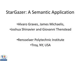 StarGazer : A Semantic Application