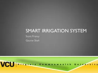 Smart irrigation system