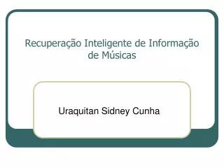 recupera o inteligente de informa o de m sicas