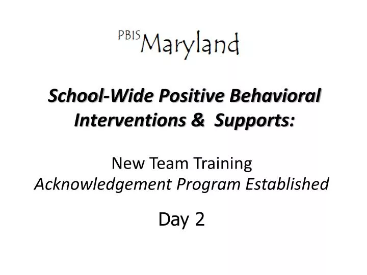 school wide positive behavioral interventions supports