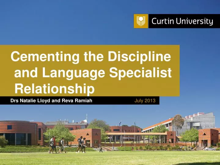 cementing the discipline and language specialist relationship
