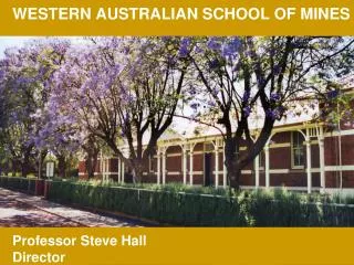 WESTERN AUSTRALIAN SCHOOL OF MINES