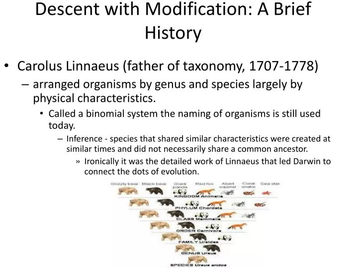 descent with modification a brief history