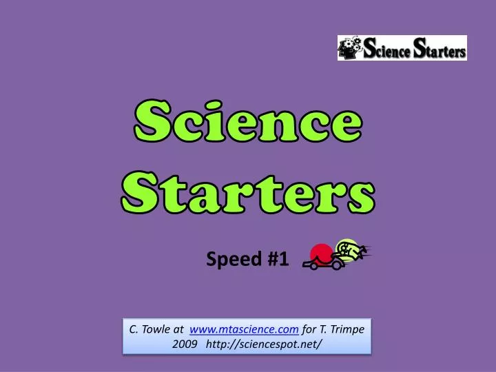 science starters