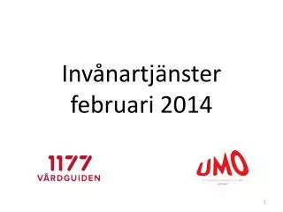 Invånartjänster februari 2014