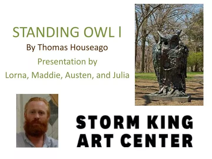 standing owl l by thomas houseago