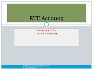 RTE Act 2009