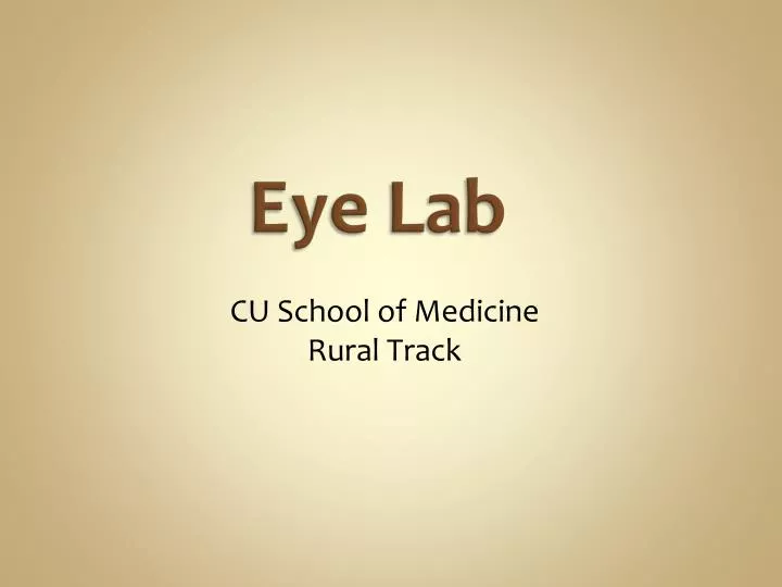 eye lab