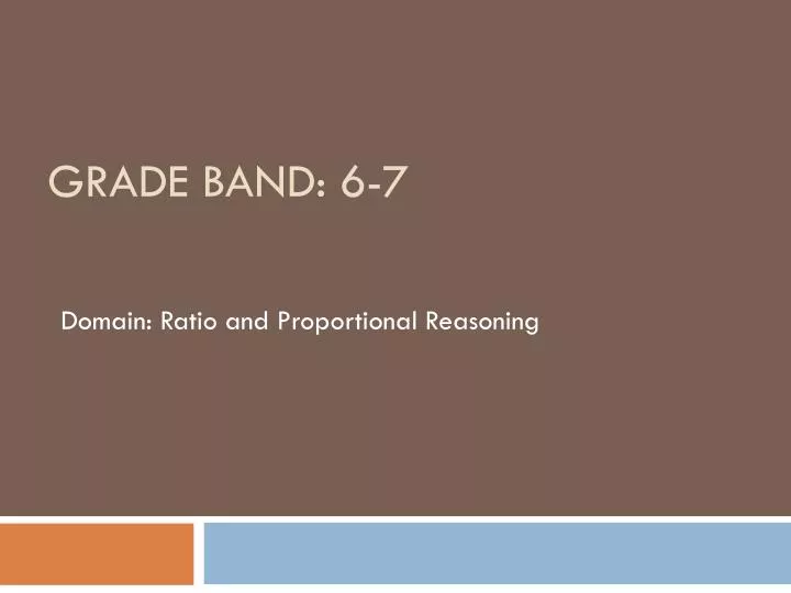 grade band 6 7