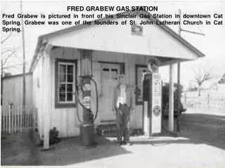 FRED GRABEW GAS STATION