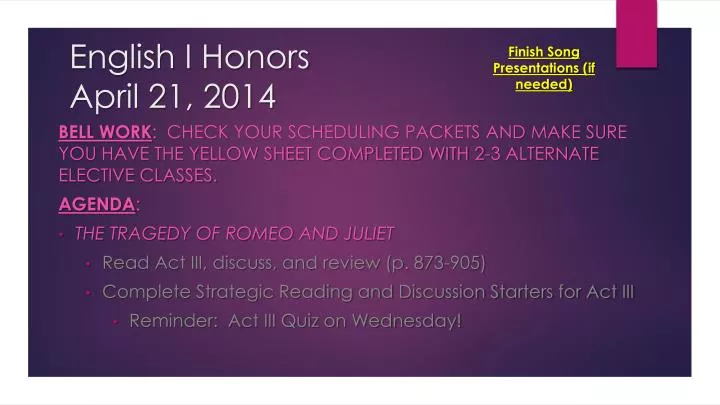 english i honors april 21 2014