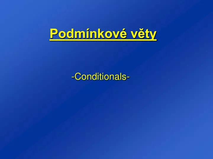 podm nkov v ty