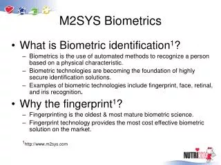 M2SYS Biometrics