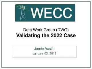 Data Work Group (DWG) Validating the 2022 Case
