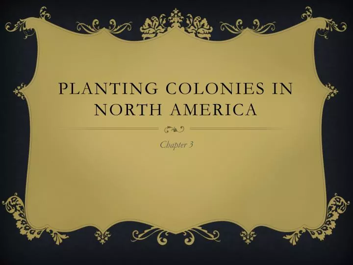 planting colonies in north america