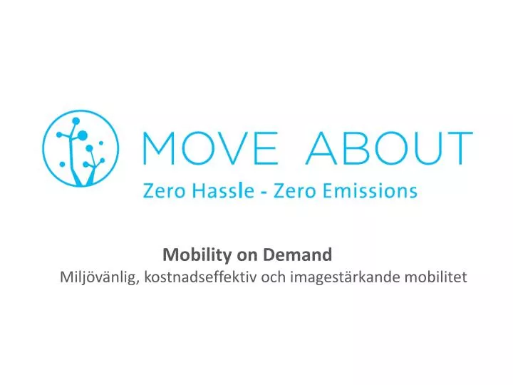 mobility on demand milj v nlig kostnadseffektiv och imagest rkande mobilitet