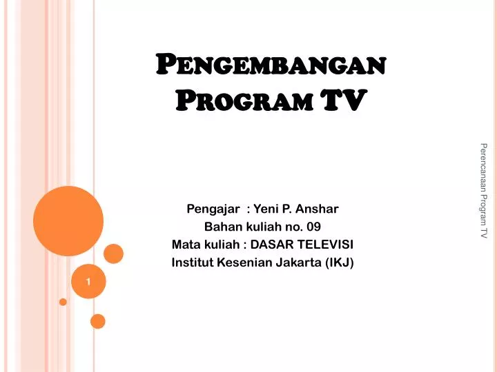 pengembangan program tv