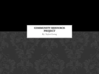 Community Resource Project