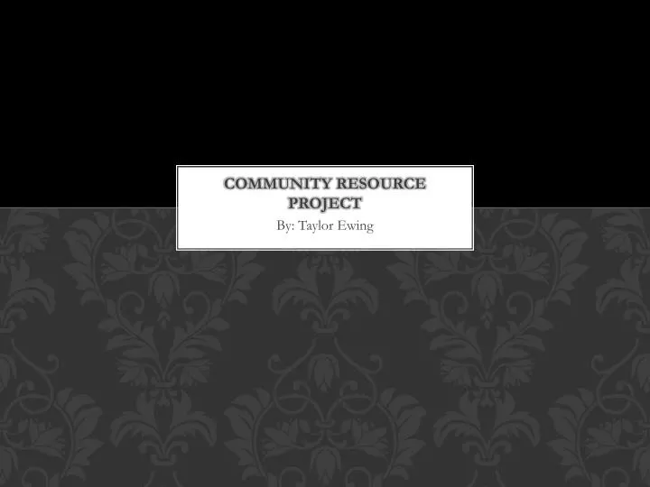 community resource project