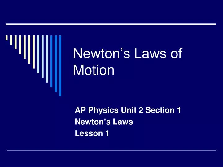 newton s laws of motion