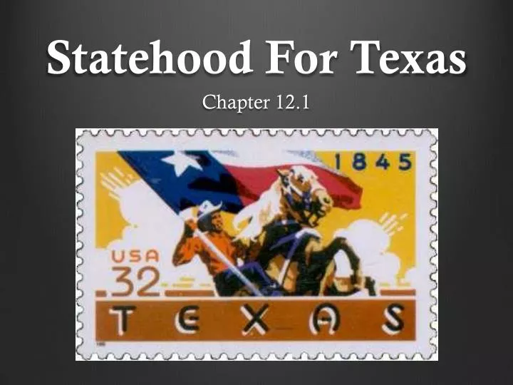 statehood for texas