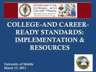 COLLEGE-AND CAREER-READY STANDARDS: IMPLEMENTATION &amp; RESOURCES