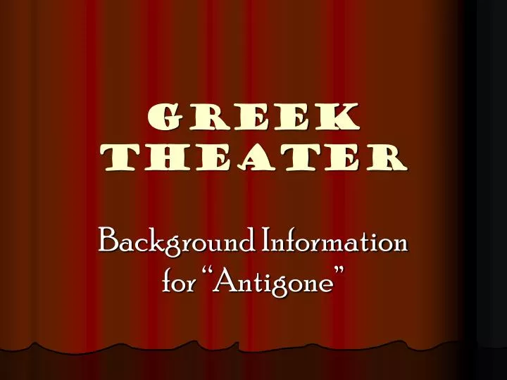 greek theater