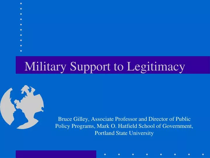 military support to legitimacy