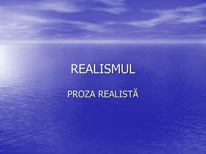 realismul