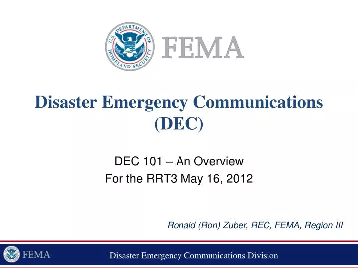 disaster emergency communications dec