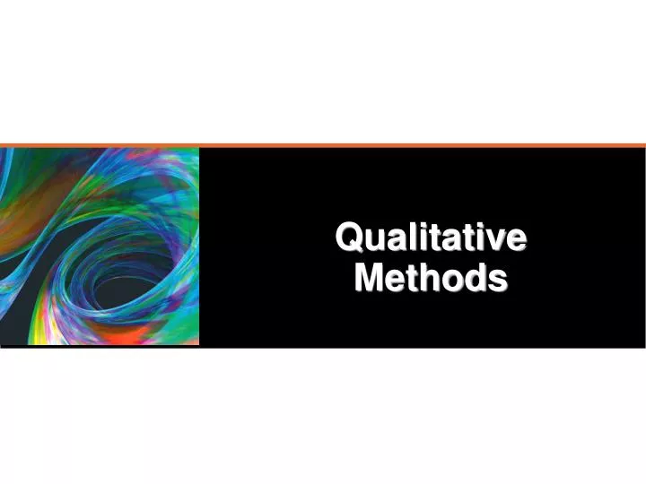 qualitative methods