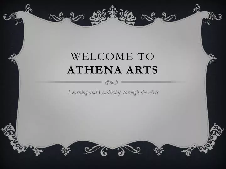 welcome to athena arts