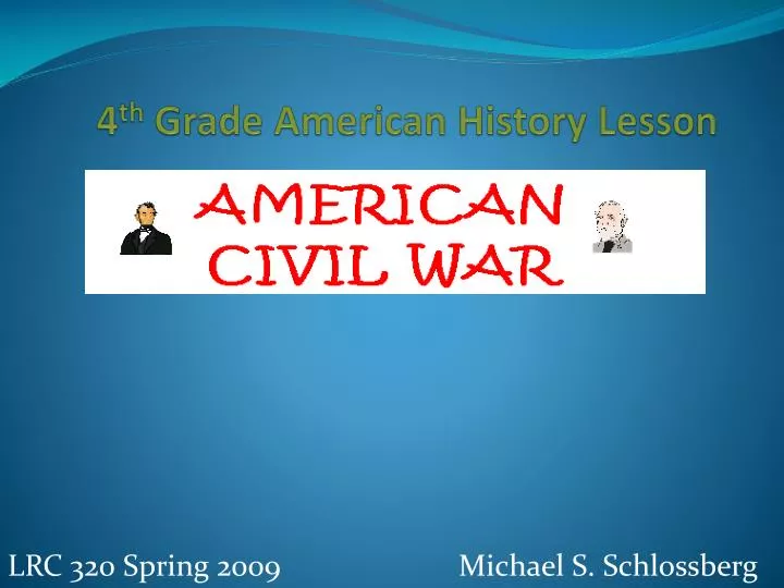 4 th grade american history lesson
