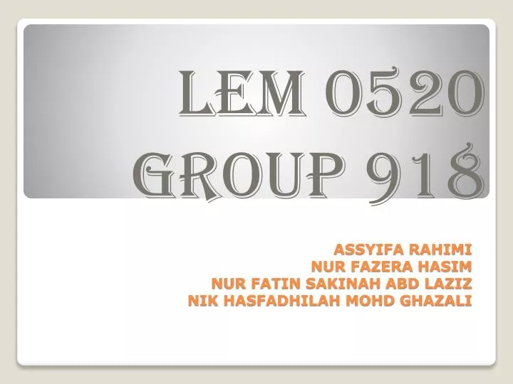 assyifa rahimi nur fazera hasim nur fatin sakinah abd laziz nik hasfadhilah mohd ghazali