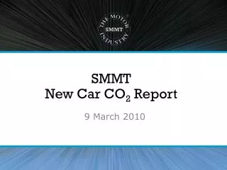 SMMT New Car CO 2 Report