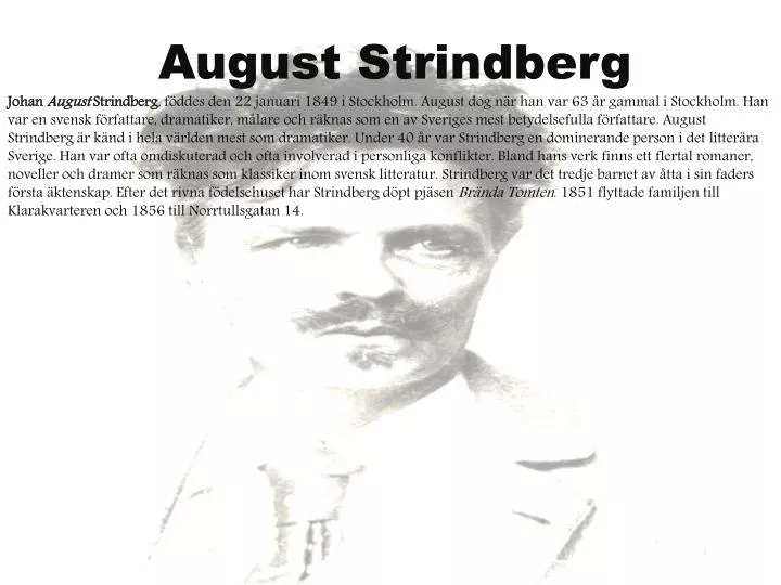 august strindberg