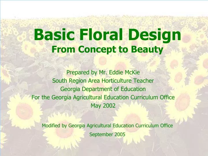 basic floral design from concept to beauty