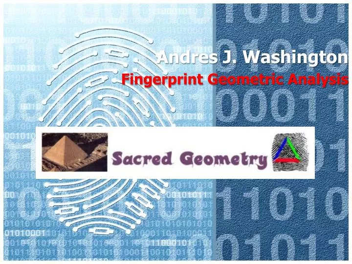 andres j washington fingerprint geometric analysis