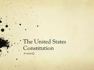 PPT - The United States Constitution PowerPoint Presentation, Free ...