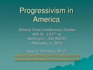 Progressivism in America