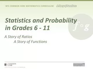 Statistics and Probability in Grades 6 - 11